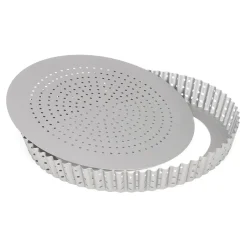 Patisse Quichevorm Geperforeerd Losse Bodem Silver-Top Ø24cm