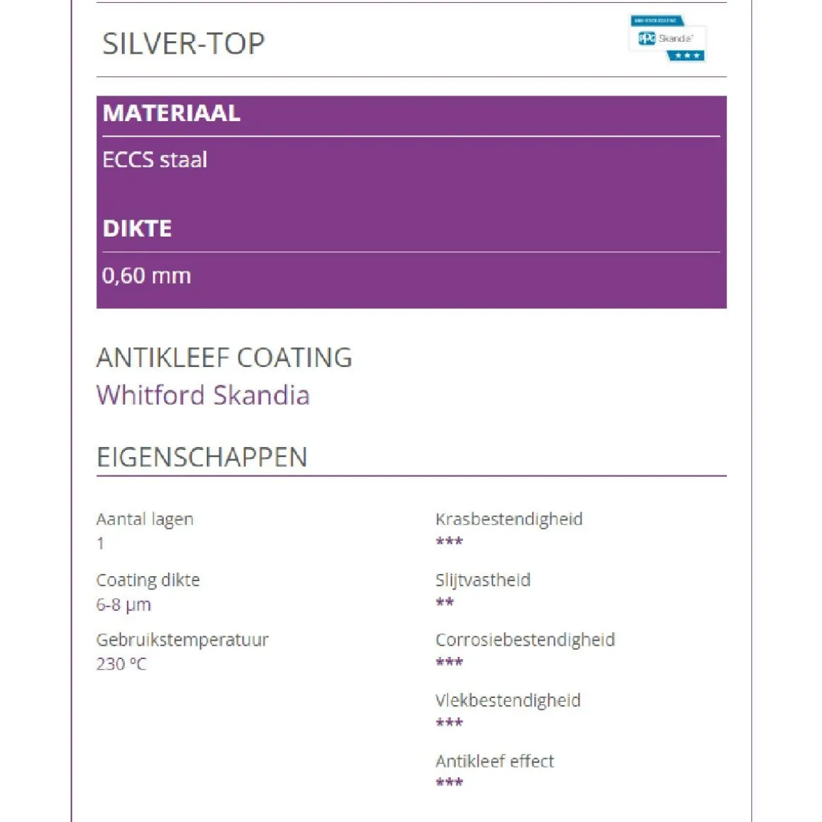 Patisse Quichevorm Losse Bodem Hoge Rand Silver-Top Ø20cm