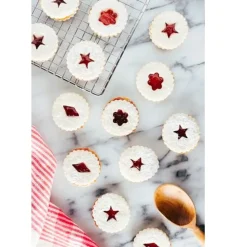 Patisse Uitsteker Linzer (Bloem/Ster/Vierkant) RVS 5cm Set/3