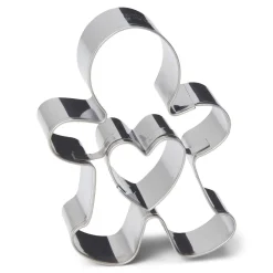 Patisse Uitsteker Speculaaspop/Gingerbread met Hart RVS 7cm