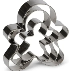 Patisse Uitstekers Speculaaspop/Gingerbread RVS 3-delig