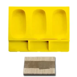 Pavoni Siliconen IJsjesmal Capri (3) + 50 stokjes