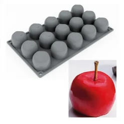 Pavoni Siliconen Vorm Appel Ø45x37,5mm (15) 30x17,5cm