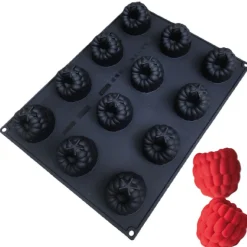 Pavoni Siliconen Vorm Frambozen 65x58mm (12) 40x30cm