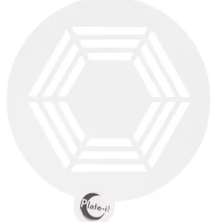 Plate-it Stencil Hexagon Set/6
