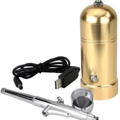 PME Airbrush Kit Oplaadbaar Goud