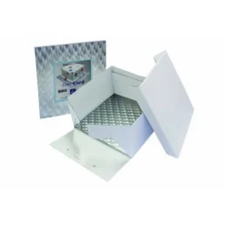 PME Cakeboard en doos vierkant 22,5x22,5x15 cm