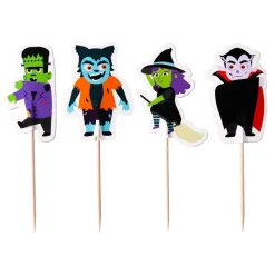 PME Halloween Taartprikkers Griezelige Personages 24st.