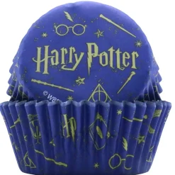 PME Harry Potter Cupcake Vormpjes Folie Goud Ø52mm 30st.