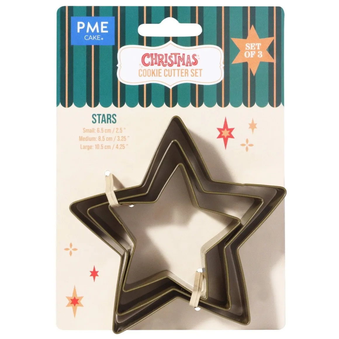 PME Koekjes Uitstekers Sterren Set/3