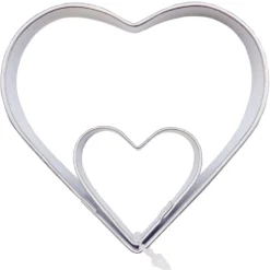 PME Koekjes uitstekerset Hart set/2