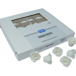 PME Suiker Rozen Wit Ø4cm 36st