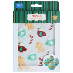 PME Suikerdecoratie Christmas Cheer 12st.