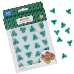 PME Suikerdecoratie Hulstblad 24st.