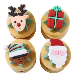 PME Suikerdecoratie Santa's Coming To Town 12st.