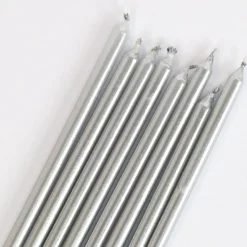 PME Taartkaarsjes Zilver Extra Lang (15cm) Set/16