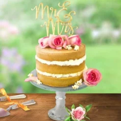 PME Uitsteker voor Taarttopper Goud Mr&Mrs