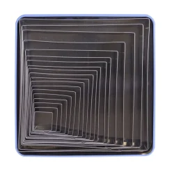 PME Uitstekers Vierkant Glad RVS 19-delig