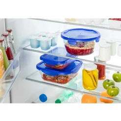 Pyrex Cook & Go Ovenschalen met Deksel Rond 0,7L/1,6L Set/2