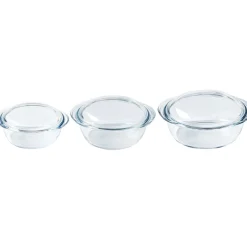Pyrex 4-in-1 Ovenschalen met Deksel (1L/1,6L/2,3L) Set/3