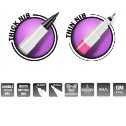 RD Stift eetbare inkt dubbelzijdig Helder Goud