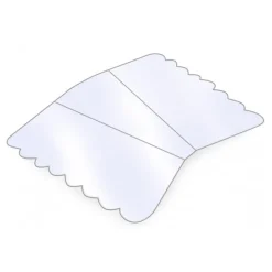 Rondel Taartpunt 120 x 130 x 180mm 1000st.