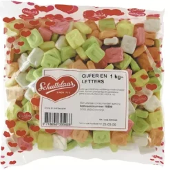 Schuimpjes Sinterklaas Cijfers & Letters 1kg
