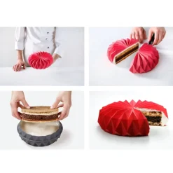 Siliconen Vorm Origami Ø18x5,5cm (Dinara Kasko)