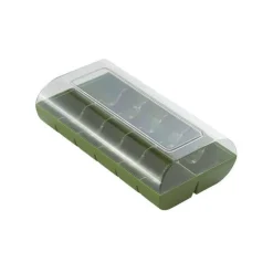 Silikomart Doosje voor 12 Macarons Groen