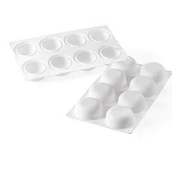 Silikomart Siliconen Bakvorm Halve Bol (8x) Ø6,5x3cm