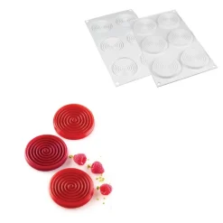 Silikomart Siliconen Bakvorm Spiraal (6x) Ø7cm