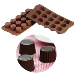 Silikomart Siliconen Bonbonvorm Rond Praline (15x) Ø30 mm