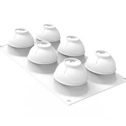 Silikomart Siliconen Vorm Atome (6x) Ø6,3x5,5cm**