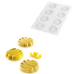 Silikomart Siliconen Vorm Honoré (8) Ø7x1,3cm