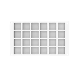 Silikomart Siliconen Vorm Quadrato XS (24) 3,7x3,7x1,6cm