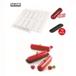 Silikomart Siliconenvorm Cylindre 12,6x2,7x2,7cm (8)