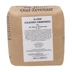 Slaege Volkoren Emmermeel 1kg (van Zwarte Emmertarwe)