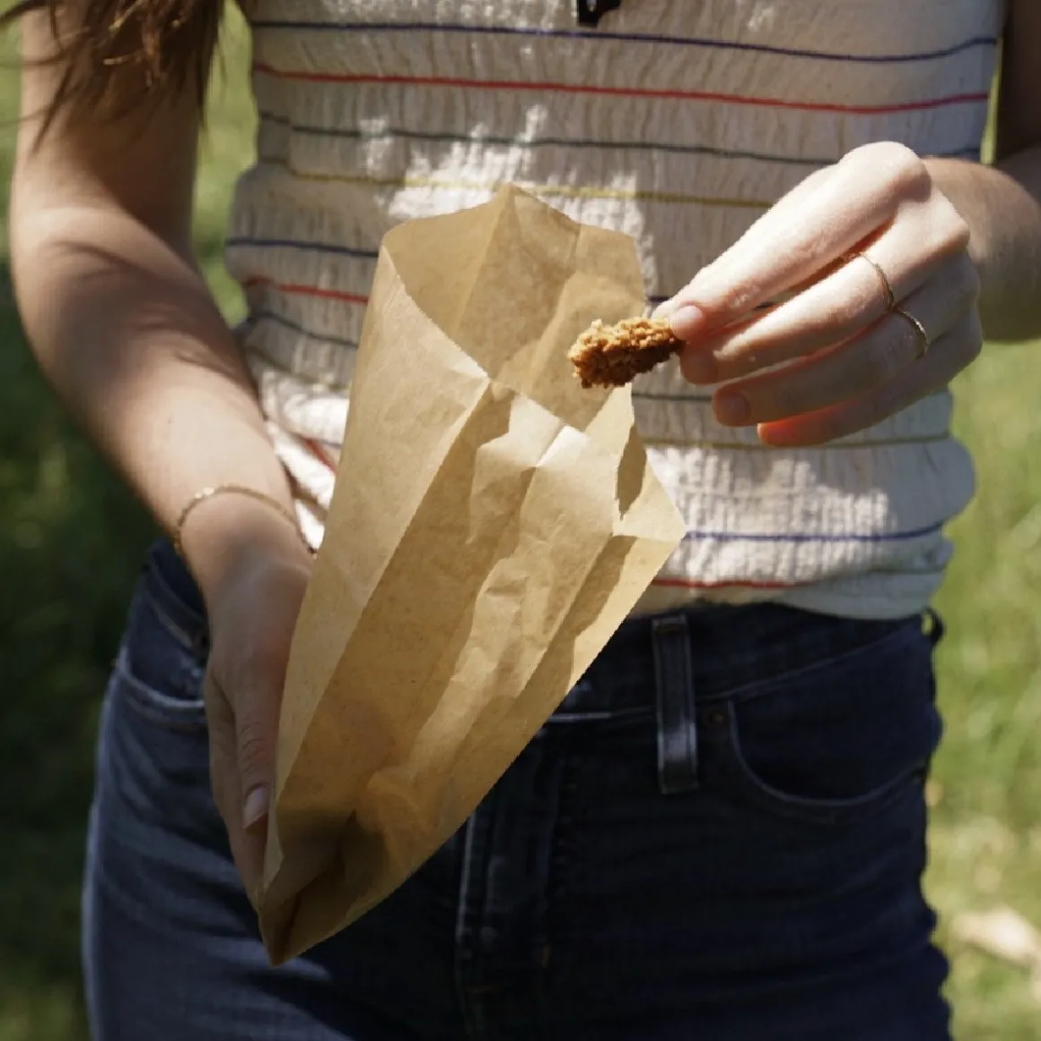 Snack/Broodzak Ongebleekt Papier 19x16,2x5,7cm 48st.