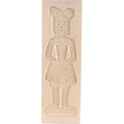 Speculaasplank Groot Pop Man (Piet) 30x10cm.