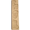 Speculaasplank Kerst (Rendier/Kerstman/Sok) (3x) 9x8cm.
