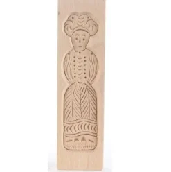 Speculaasplank Medium Pop Vrouw 20,5x5,5cm.