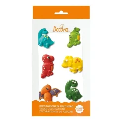 Suikerdecoratie Dino's 3,5cm 6st.