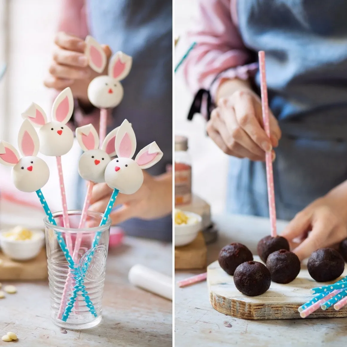 Suikerdecoratie Maak een Konijn 2,5-5cm 10st.