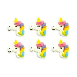 Suikerdecoratie Unicorns 3cm 6st.**