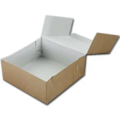 Taartdoos 19x19x8cm. Kraft 3st