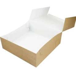 Taartdoos 30x30x10cm. Kraft 3st