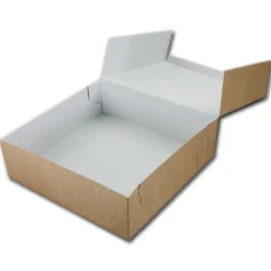 Taartdoos 21x21x10cm. Kraft 50st