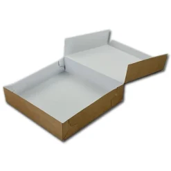 Taartdoos 21x21x5cm. Kraft 50st