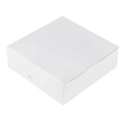 Taartdoos 15x15x5cm. Wit 50st