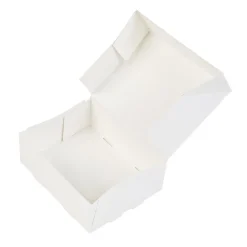 Taartdoos 12x9,5x4,5cm. Wit 3st